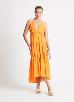 Sheike Sirocco Maxi Dress Orange Size 16 for rent on The Volte - image 1