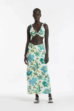Sir the Label Alexandre Knot Bralette and Skirt Set Marguerite Print Size 1/Au 8 for rent on The Volte - image 1