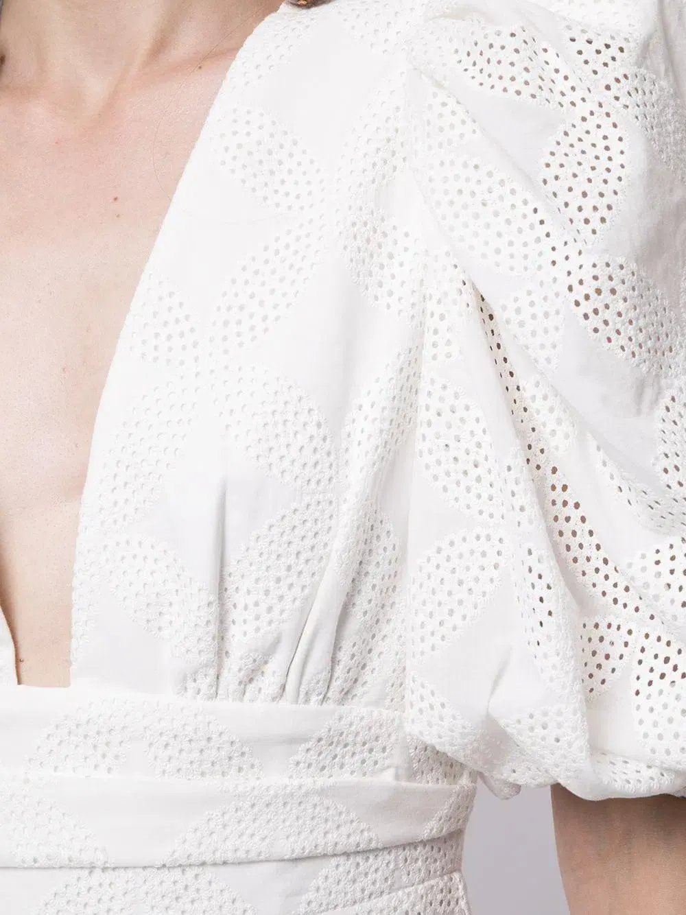 Acler Hamilton Midi Dress in Ivory Size 8 for rent on The Volte - main image