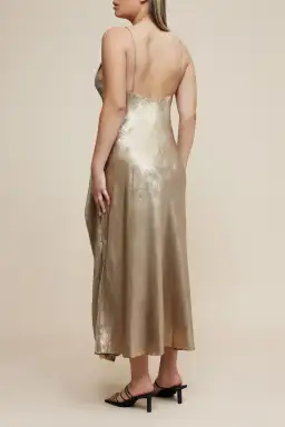 Acler Queensbridge Midi Dress Gold Size 14 for rent on The Volte - image 3