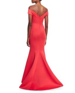 Rachel Gilbert Enico Gown Raspberry Red Size 8 for rent on The Volte - image 2