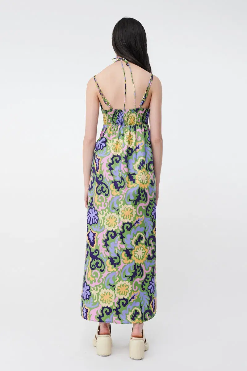 Suboo Print Henri Strappy Cutout Maxi Dress Multi-colored Size XS / AU 6 for rent on The Volte - main image