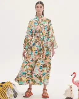 Alemais Mermaid Point Midi Dress Multi-colored Size AU 10 for rent on The Volte - image 1