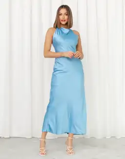 Bec & Bridge Maxi Dress Blue Size 8