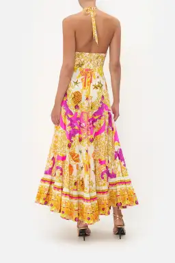 Camilla Tie Front Tiered Dress Multi-colored Size Small / AU 8 for rent on The Volte - image 2