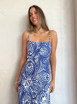 Shona Joy Pombeline Bias Slip Midi Dress Print Size 6 for rent on The Volte - image 2