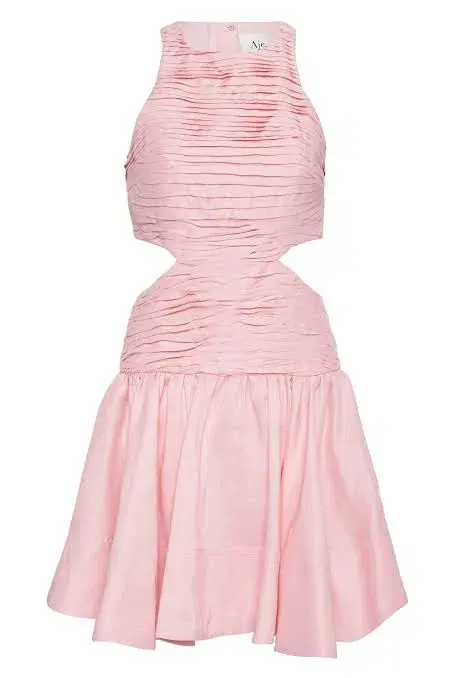 Aje Introspect Cut Out Mini Dress Pink Size 8 - Image 4