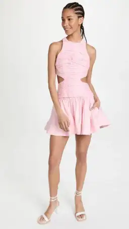 Aje Introspect Cut Out Mini Dress Pink Size 8