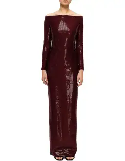 Solace London Ruby Maxi Dress in Aubergine
Size 16