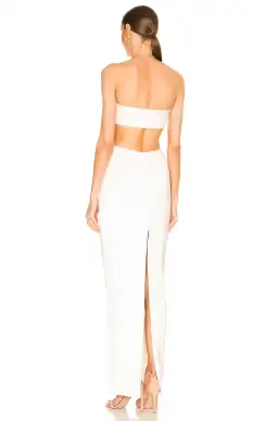 Natalie Rolt Carmen Gown in White Size 3 / Au 12 for rent on The Volte - image 2