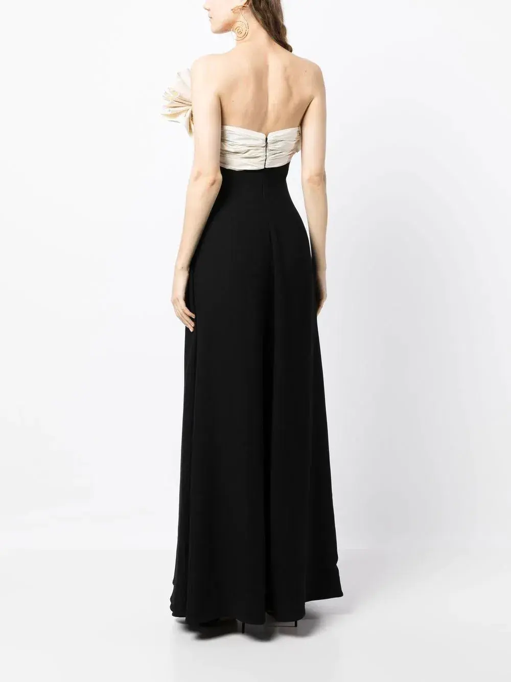 Rachel Gilbert Lavina Floor length Gown Black/White Size 3/ AU 12 for rent on The Volte - main image