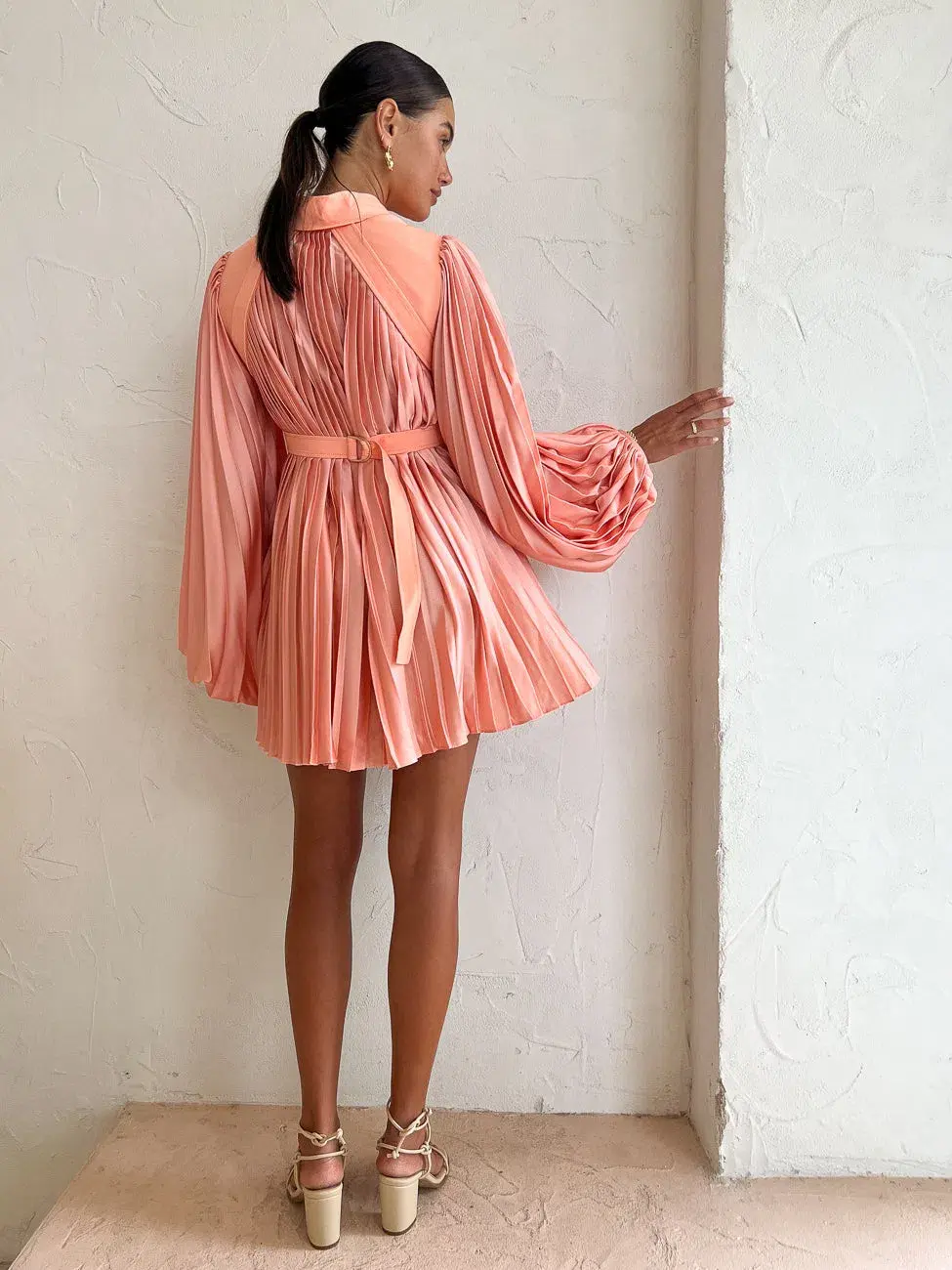 Acler George Dress in Coral Size 8 for rent on The Volte - main image
