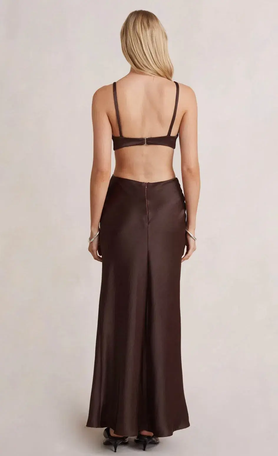 Bec & Bridge Felix Maxi Dress Brown Size 6 for rent on The Volte - main image