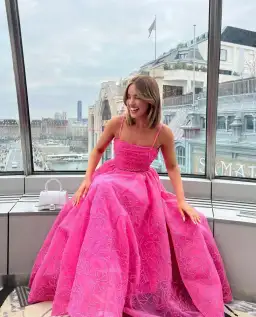 Aje Evangeline Cornelli Maxi Dress Pink Size AU 8 for rent on The Volte - image 6