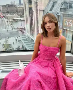 Aje Evangeline Cornelli Maxi Dress Pink Size AU 8 for rent on The Volte - image 7