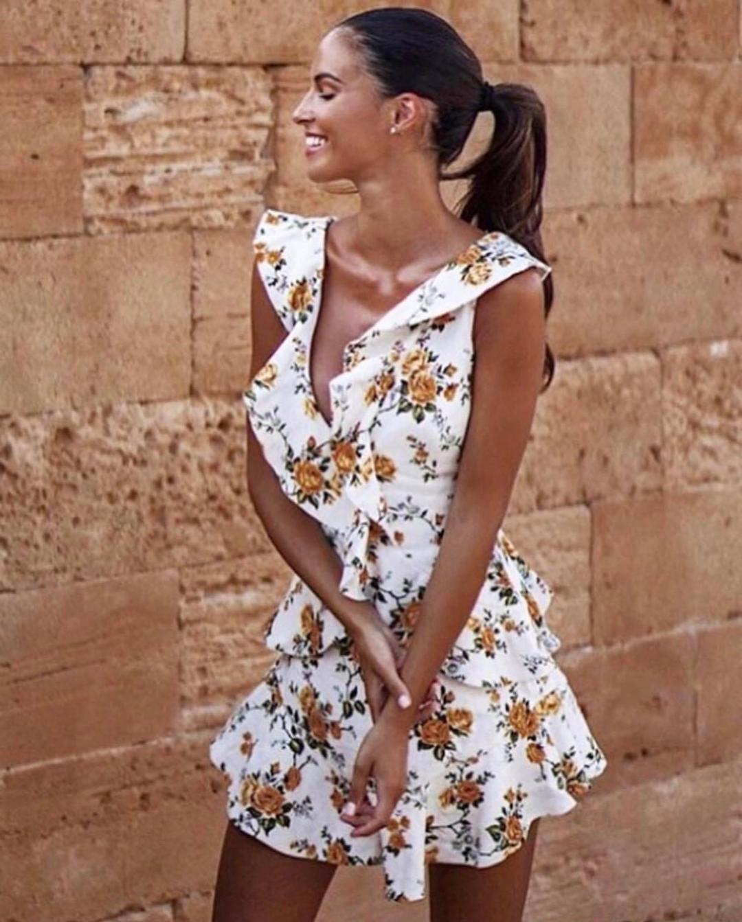 Zimmermann Golden Flutter Dress Print Size 6 for rent on The Volte - main image