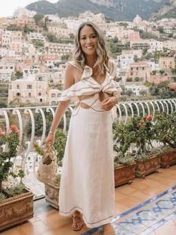 Zimmermann Painted Heart Flutter Dress Cream Size 6 for rent on The Volte - image 3