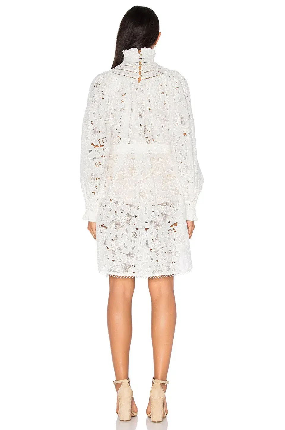 Zimmermann Master Chemisette Tunic Mini Dress Pearl Size 6 - Image 2