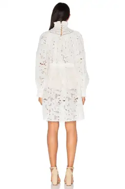 Zimmermann Master Chemisette Tunic Mini Dress Pearl Size 6 for rent on The Volte - image 2