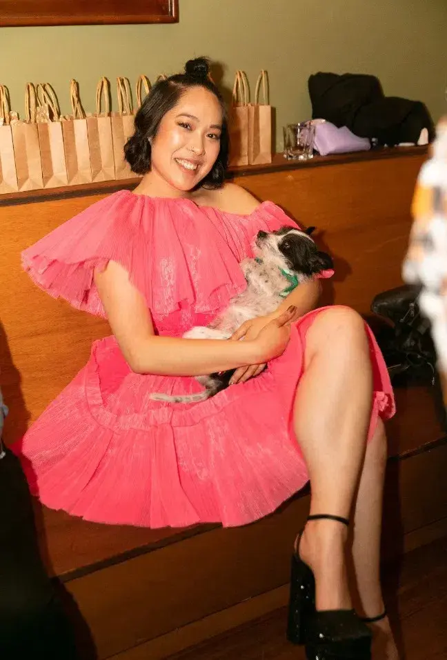 Sheike Carnival Mini Dress Pink Size AU 12 for rent on The Volte - main image