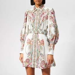 Zimmermann Ninety Six Shirt Mini Dress Lennon Paisley Print Size 6 for rent on The Volte - image 3