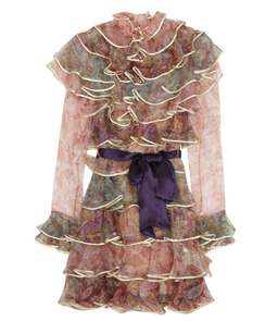 Zimmermann Lucky Tiered Mini Dress Spliced Size 0P / Au 6 for rent on The Volte - image 3
