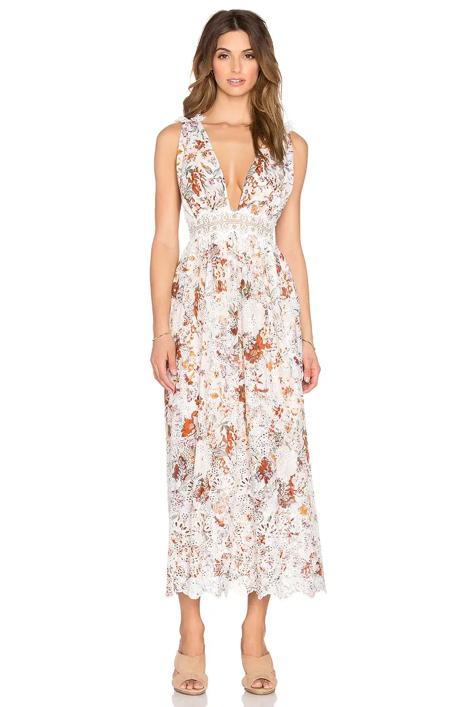Zimmermann Alchemy Flutter Back Dress Print Size 6 for rent on The Volte - main image