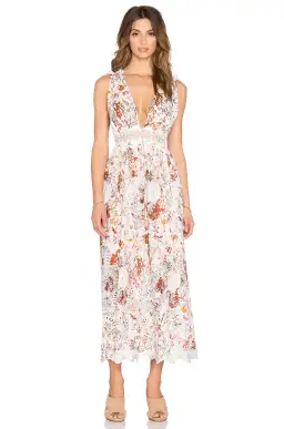 Zimmermann Alchemy Flutter Back Dress Print Size 6 for rent on The Volte - image 1