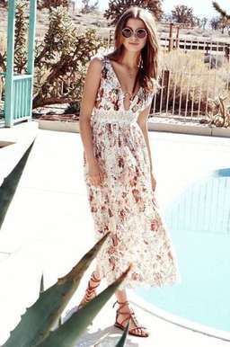 Zimmermann Alchemy Flutter Back Dress Print Size 6 for rent on The Volte - image 5