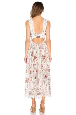 Zimmermann Alchemy Flutter Back Dress Print Size 6 for rent on The Volte - image 3