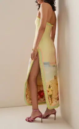 Zimmermann Poster Print Coaster Structured Midi Dress Multi Size 0 / AU 8 for rent on The Volte - image 3