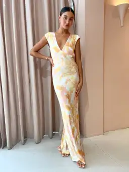 Bec & Bridge Indi V Maxi Dress Print Size 6 for rent on The Volte - image 1