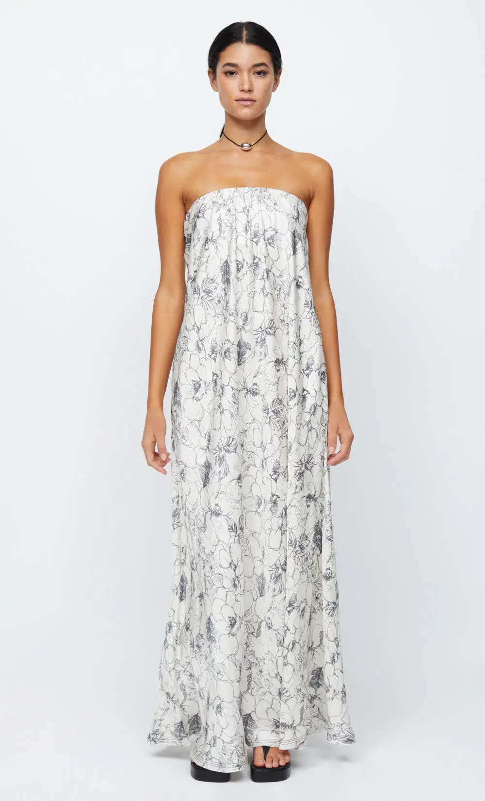 Bec & Bridge Tillie Strapless Maxi Dress Floral Size 14 / XL for rent on The Volte - main image
