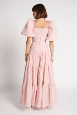 Aje Imprint Maxi Skirt Pink Size 8 / S for rent on The Volte - image 2