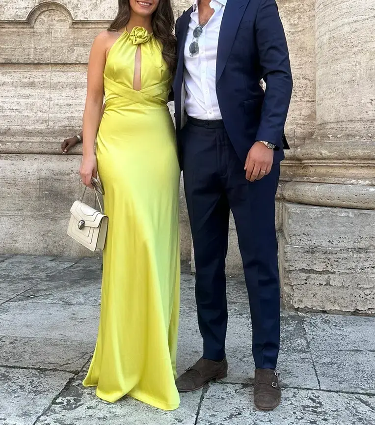 Ronny Kobo Wonder Dress Chartruse Size 8 for rent on The Volte - main image