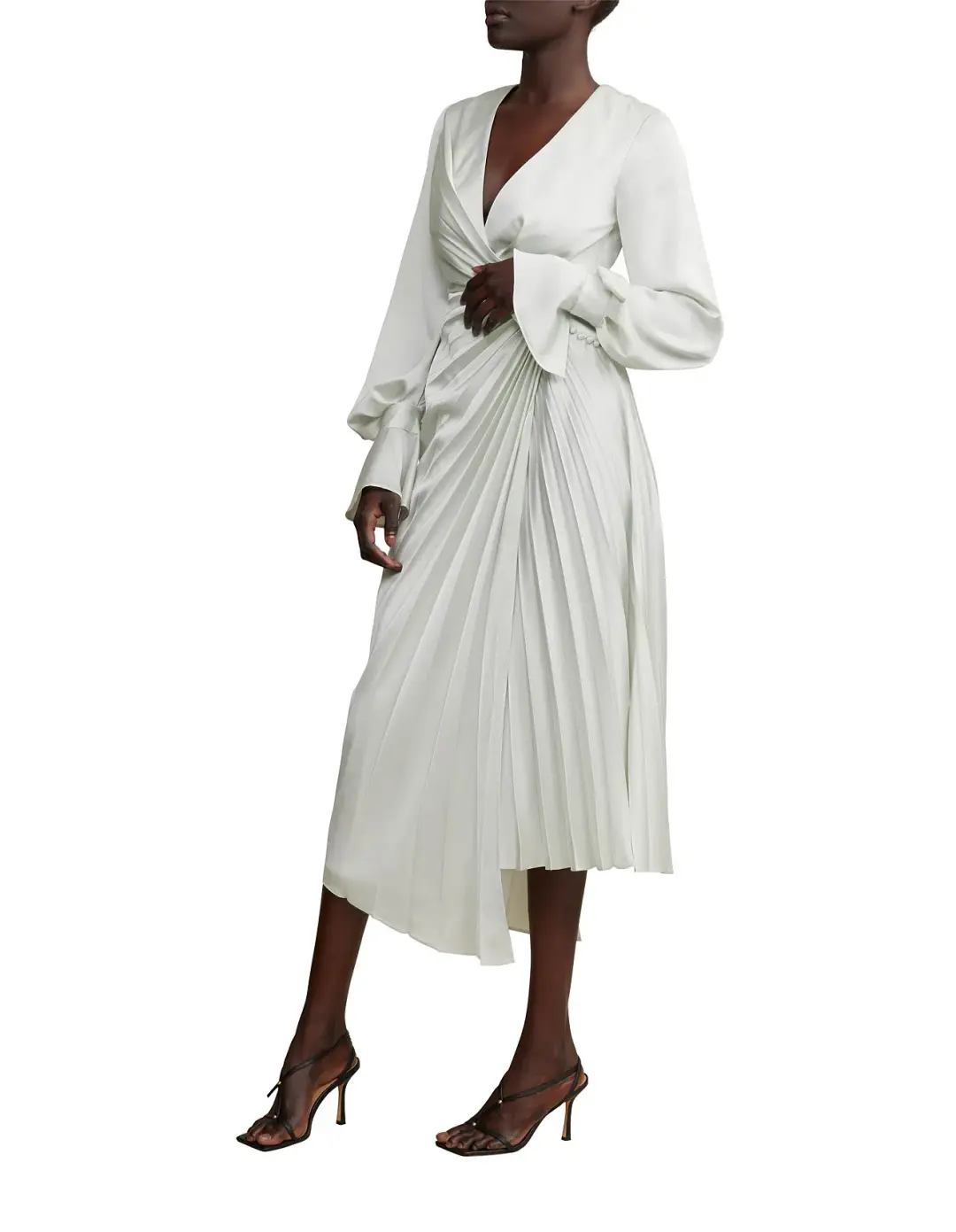 Acler Cresta Midi Dress Apple Size 8 for rent on The Volte - main image