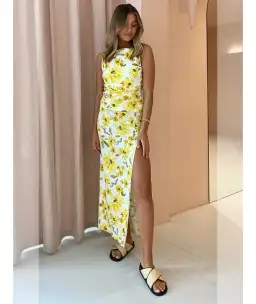 Bec & Bridge Daphne Dress Yellow Size AU 6 for rent on The Volte - image 1