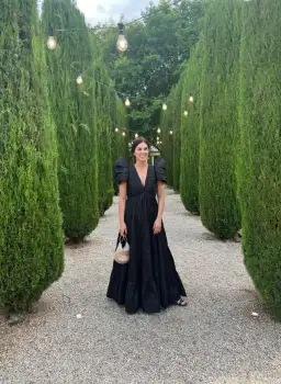 Aje Statuesque Tiered Gown Black Size 8 for rent on The Volte - image 4