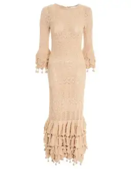 Zimmermann Wonderland Tiered Frill Dress Cream Marle Size 2/Au 12 for rent on The Volte - image 2