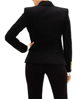 Balmain Double-breasted Wool-twill Blazer With Gold Buttons Size 40/Au 12 for rent on The Volte - image 4