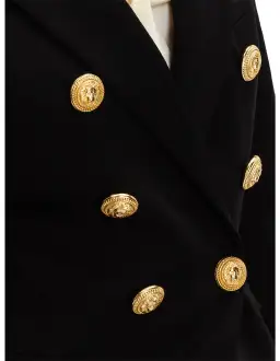 Balmain Double-breasted Wool-twill Blazer With Gold Buttons Size 40/Au 12 for rent on The Volte - image 3