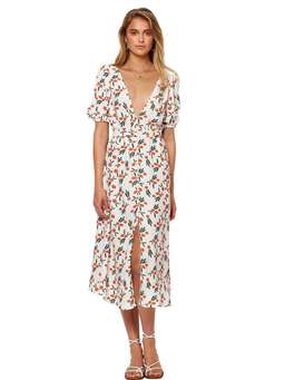 Bec & Bridge Orangina Midi Dress Print Size 8