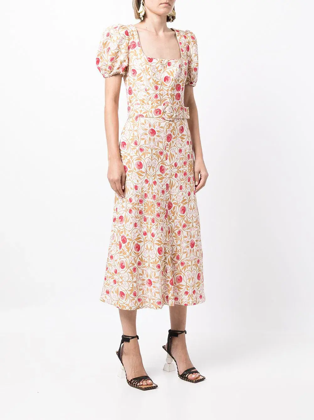 Rebecca Vallance Catania Midi Dress Floral Size 14 for rent on The Volte - main image