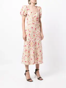 Rebecca Vallance Catania Midi Dress Floral Size 14 for rent on The Volte - image 2