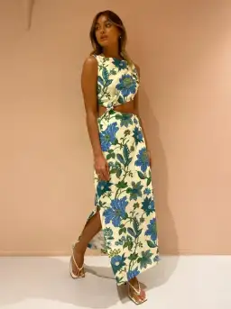 SIR the Label Alexandre Knot Dress in Marguerite Print Size 2 / AU 10 for rent on The Volte - image 5