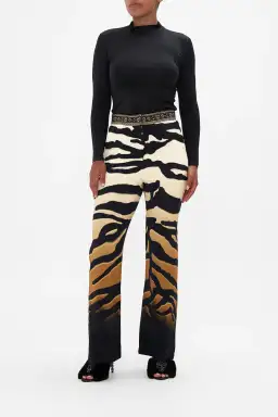 Camilla Full Length Flared Pant Tame My Tiger Print Size L / AU 14 for rent on The Volte - image 5