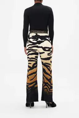 Camilla Full Length Flared Pant Tame My Tiger Print Size L / AU 14 for rent on The Volte - image 6