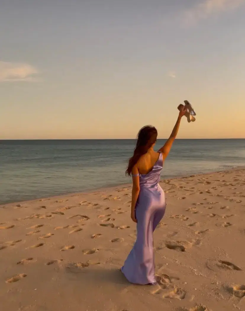 Natalie Rolt Monika Gown in Bluebell Size 1 / AU 8 for rent on The Volte - main image