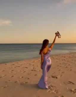 Natalie Rolt Monika Gown in Bluebell Size 1 / AU 8 for rent on The Volte - image 4