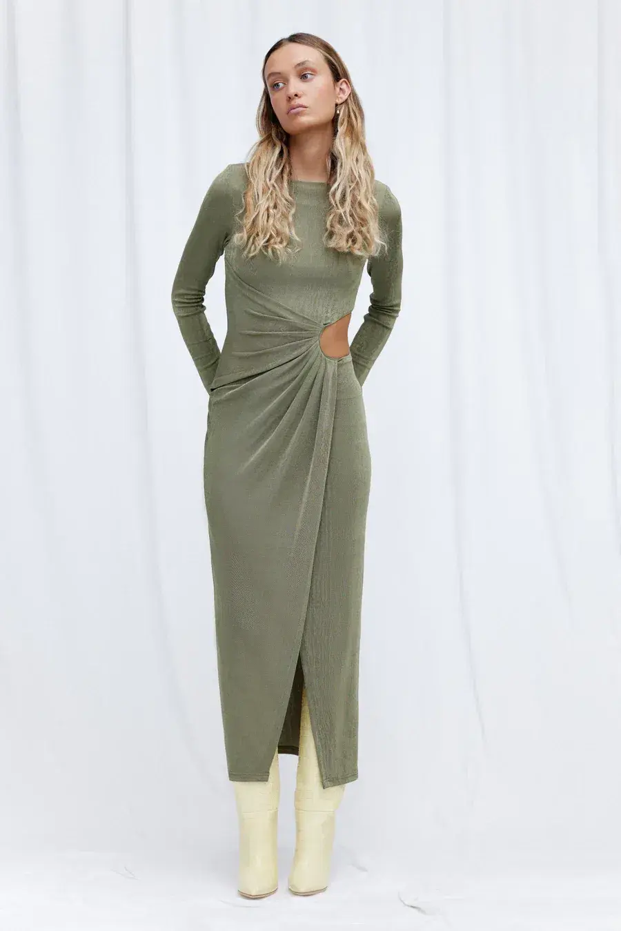 Significant Other Ivy Midi Dress Green Size 8 for rent on The Volte - main image